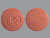 Felodipine Er: This is a red round Tablet Er 24 Hr imprinted with Y163 on the front, nothing on the back, and is manufactured by YILING PHARMACE.