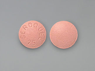 This is a Tablet imprinted with SEROQUEL  25 on the front, nothing on the back.