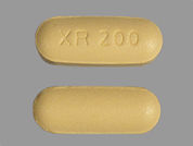 Seroquel Xr: This is a Tablet Er 24 Hr imprinted with XR 200 on the front, nothing on the back.