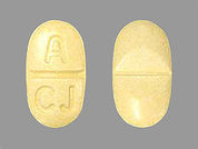 Candesartan-Hydrochlorothiazid: This is a Tablet imprinted with A  CJ on the front, nothing on the back.