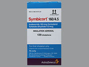Symbicort: This is a Hfa Aerosol With Adapter imprinted with nothing on the front, nothing on the back.