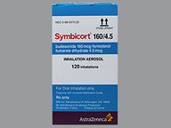 Symbicort 160-4.5Mcg (package of 10.2 gram(s)) Hfa Aerosol With Adapter