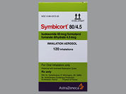 Symbicort: This is a Hfa Aerosol With Adapter imprinted with nothing on the front, nothing on the back.