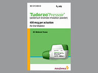 Tudorza Pressair 400 Mcg (package of 1.0) Aerosol Powder Breath Activated