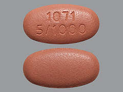 This is a pink oval Tablet I And Extend R Biphase 24hr imprinted with 1071  5/1000 on the front, nothing on the back, and is manufactured by ASTRAZENECA.