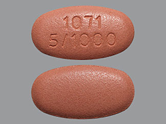 This is a Tablet I And Extend R Biphase 24hr imprinted with 1071 5/1000 on the front, nothing on the back.