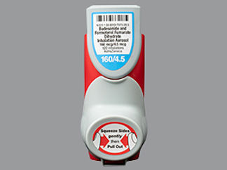 This is a Hfa Aerosol With Adapter imprinted with nothing on the front, nothing on the back.