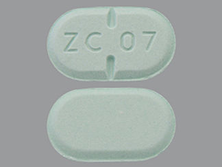 This is a Tablet imprinted with ZC 07 on the front, nothing on the back.