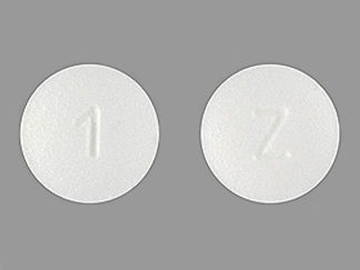 This is a Tablet imprinted with Z on the front, 1 on the back.