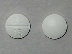 This is a Tablet imprinted with ZC  15 on the front, nothing on the back.
