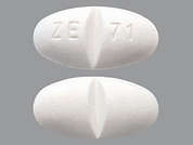 Gabapentin: This is a white oval Tablet imprinted with ZE 71 on the front, nothing on the back, and is manufactured by ZYDUS PHARMACEU.