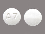Anastrozole: This is a Tablet imprinted with A7 on the front, nothing on the back.