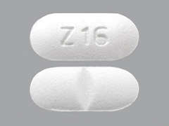 This is a Tablet imprinted with Z16 on the front, nothing on the back.