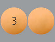 Glipizide Er: Esto es un Tableta LP 24 Hr naranja redondo imprimido con 3 en la parte delantera, nada en la parte posterior, y es fabricado por NORTHSTAR RX LL.