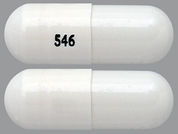 Memantine Hcl Er: This is a Capsule Sprinkle Er 24 Hr imprinted with 546 on the front, nothing on the back.