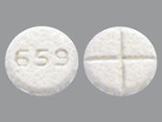 Pyridostigmine Bromide: This is a Tablet imprinted with 659 on the front, nothing on the back.