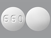 Spironolactone: This is a Tablet imprinted with 660 on the front, nothing on the back.