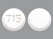 Zolmitriptan Odt: Esto es un Tableta De Desintegración imprimido con 715 en la parte delantera, nada en la parte posterior, y es fabricado por None.