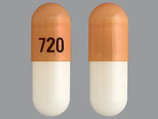 Budesonide Ec: This is a Capsule Delayed And Er imprinted with 720 on the front, nothing on the back.