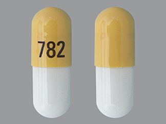 This is a Capsule imprinted with 782 on the front, nothing on the back.
