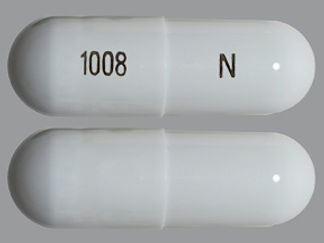 This is a Capsule imprinted with 1008 on the front, N on the back.