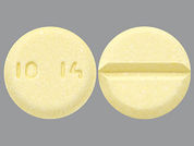 Phytonadione: Esto es un Tableta imprimido con 10 14 en la parte delantera, nada en la parte posterior, y es fabricado por None.