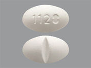 Ursodiol: This is a Tablet imprinted with 1128 on the front, nothing on the back.
