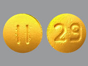 Chlorpromazine Hcl: This is a Tablet imprinted with 11 on the front, 29 on the back.