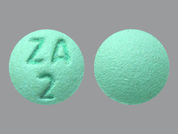 Amitriptyline Hcl: Esto es un Tableta imprimido con ZA  2 en la parte delantera, nada en la parte posterior, y es fabricado por None.