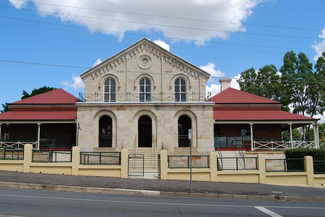 File image: A Queensland courthouse exterior