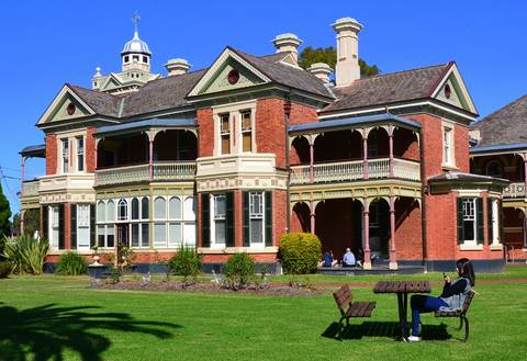 File image: Students on the lawn at the Australian Catholic University campus in Strathfield, Sydney