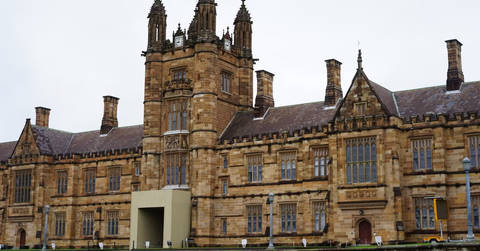 File image: Victorian-era sandstone building with ornate towers and classical architecture