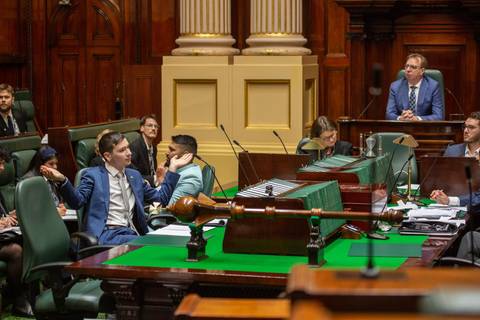 File image: Australian parliament chamber with politicians seated in parliamentary debate