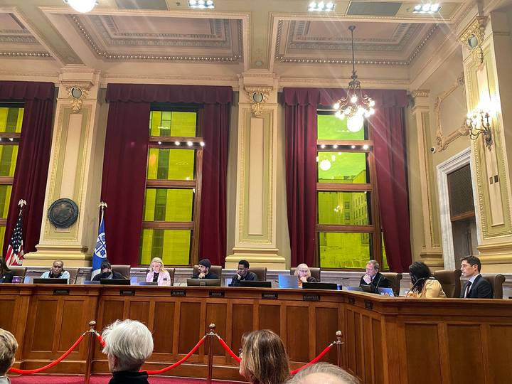 File image: Council or court chamber with officials seated at elevated bench
