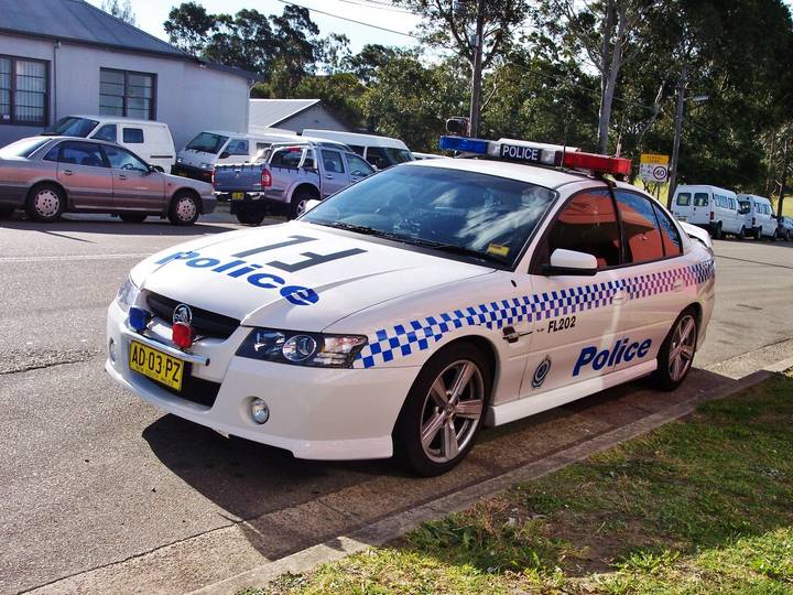 File image: NSW Police Holden Commodore patrol car parked on suburban street