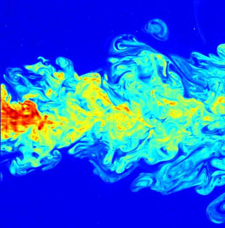 File image: Thermal gradient visualization ranging from blue to red, resembling computational fluid dynamics simulation