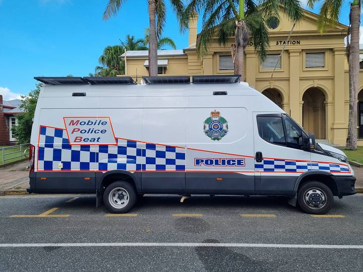 File image: Queensland Police Mobile Police Beat van parked outside station