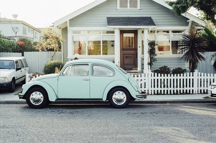 File image: Mint VW Beetle parked on suburban street outside cottage house
