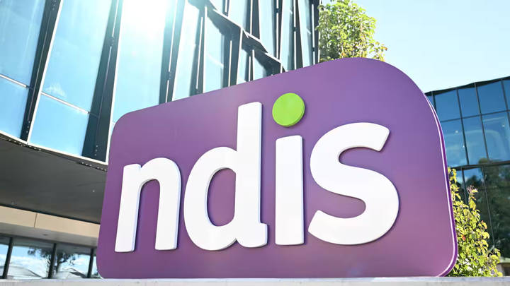 NDIS logo sign on modern building exterior
