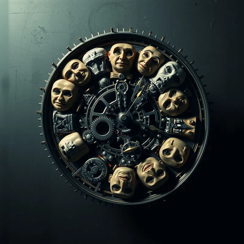 InspirePix | Surrealist clock faces drifting terrifying expanse