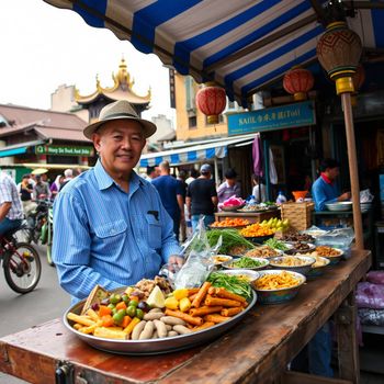 AI generated image for Street Food category