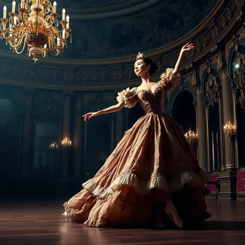 InspirePix | Th century ballerina in renissance gown dancing grand ...