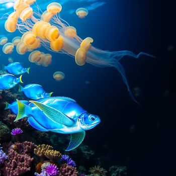 AI generated image for Underwater scenes category