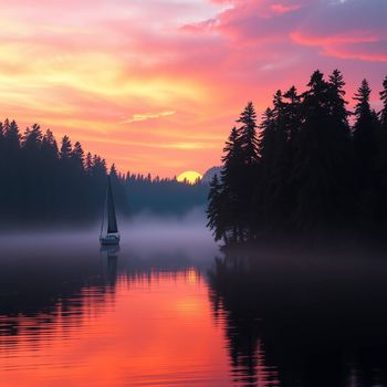 AI generated image for Sunsets and Sunrises category