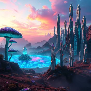 AI generated image for Alien Worlds category