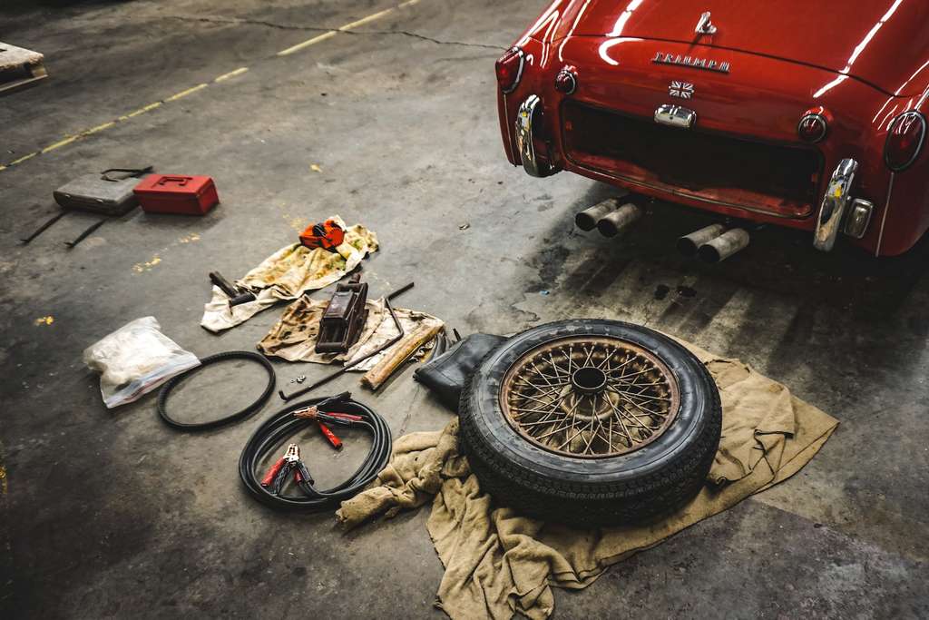 Tires to be installed to the car