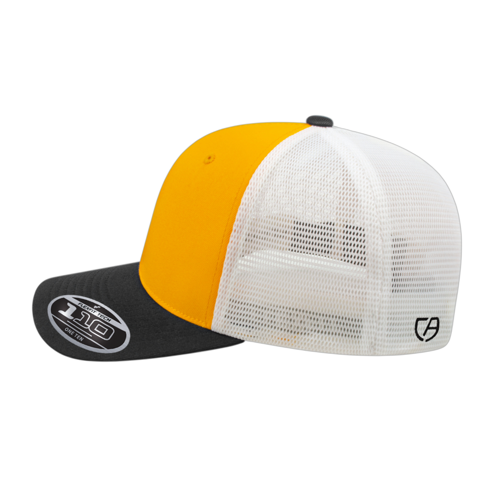 Cap America i8502 Flexfit 110 Trucker Hat Adjustable Mesh Back Cap 6 Panel