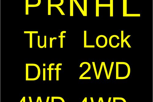 Pioneer 1000 Gear Selector Colored letters