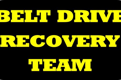 Belt Drive Recover Team Decal