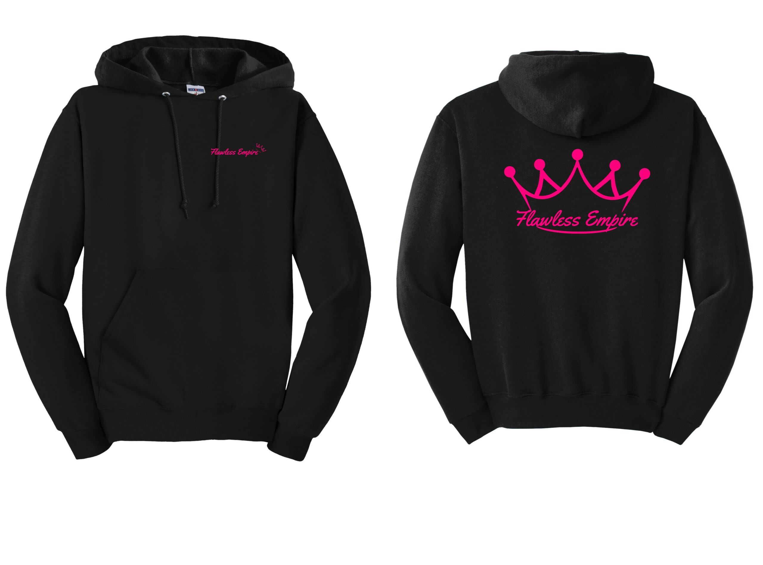 Black with Pink logos